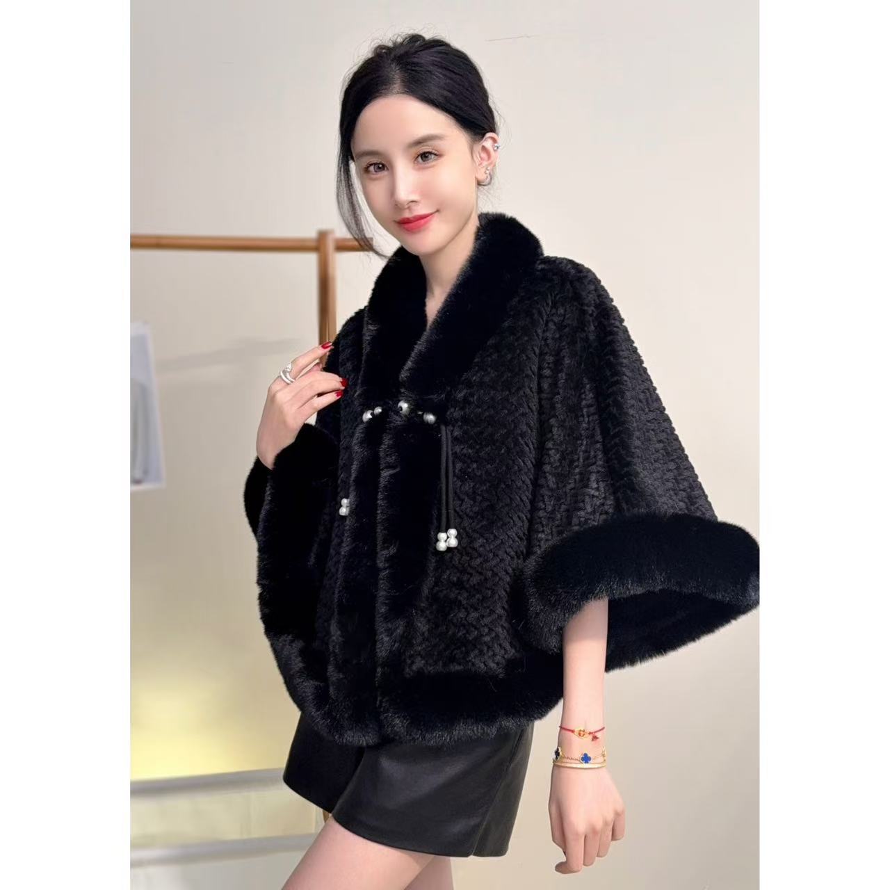 RICH&CLASSY FAUX JACKET BLACK