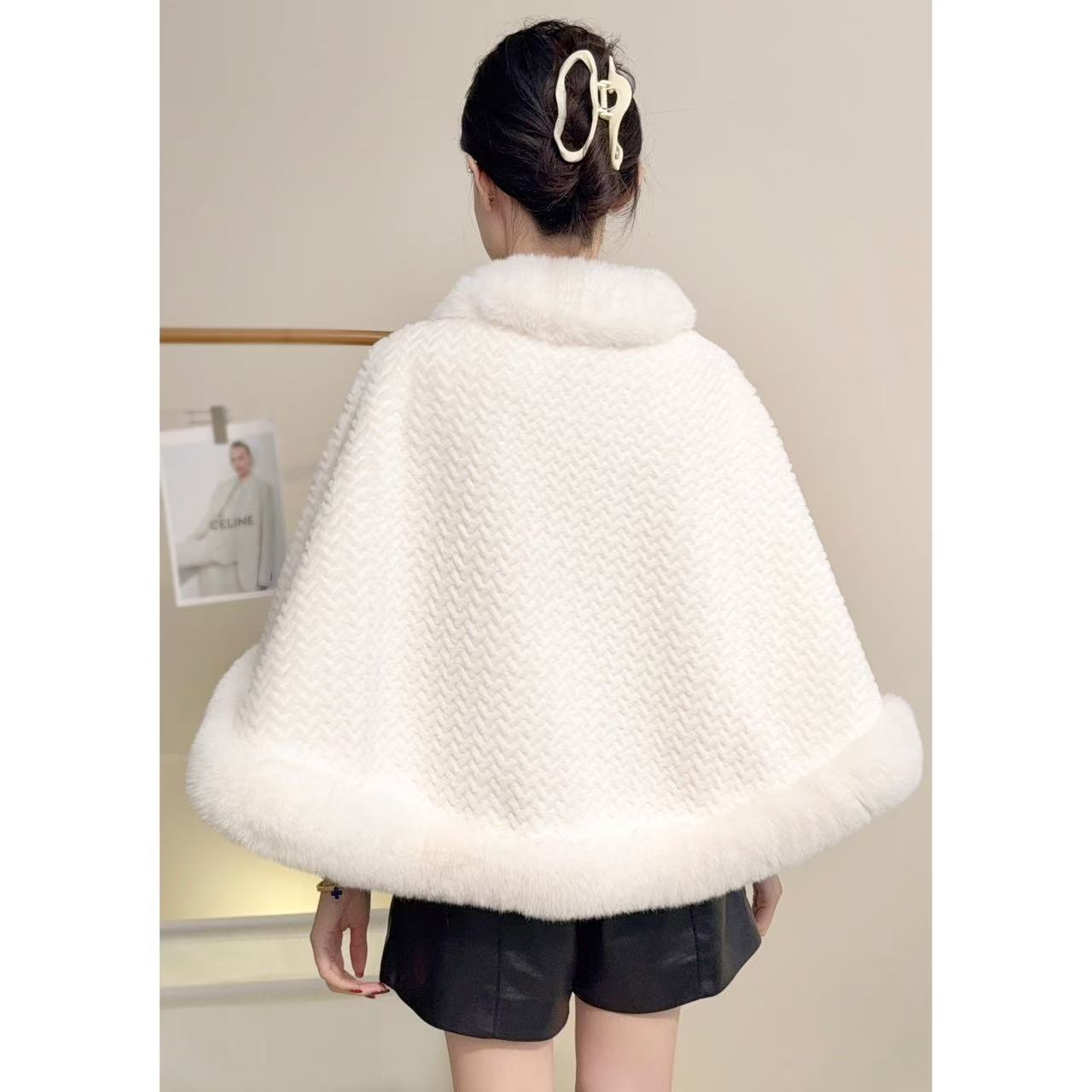 RICH&CLASSY FAUX JACKET WHITE