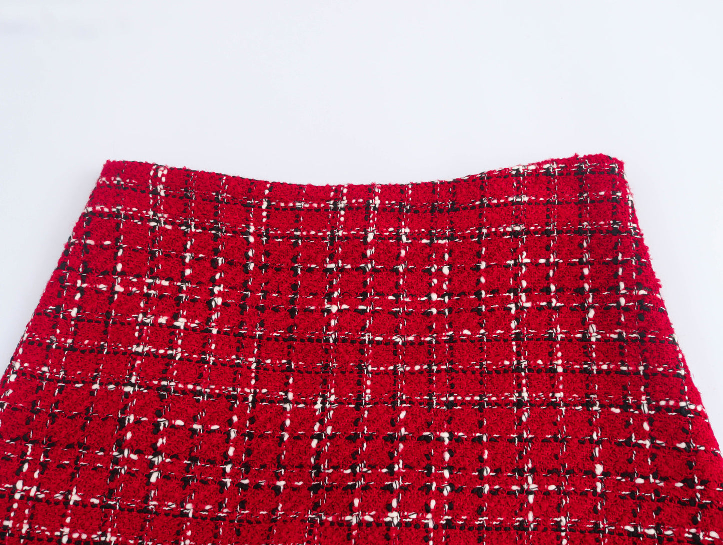 RED CARDIGAN SKIRT