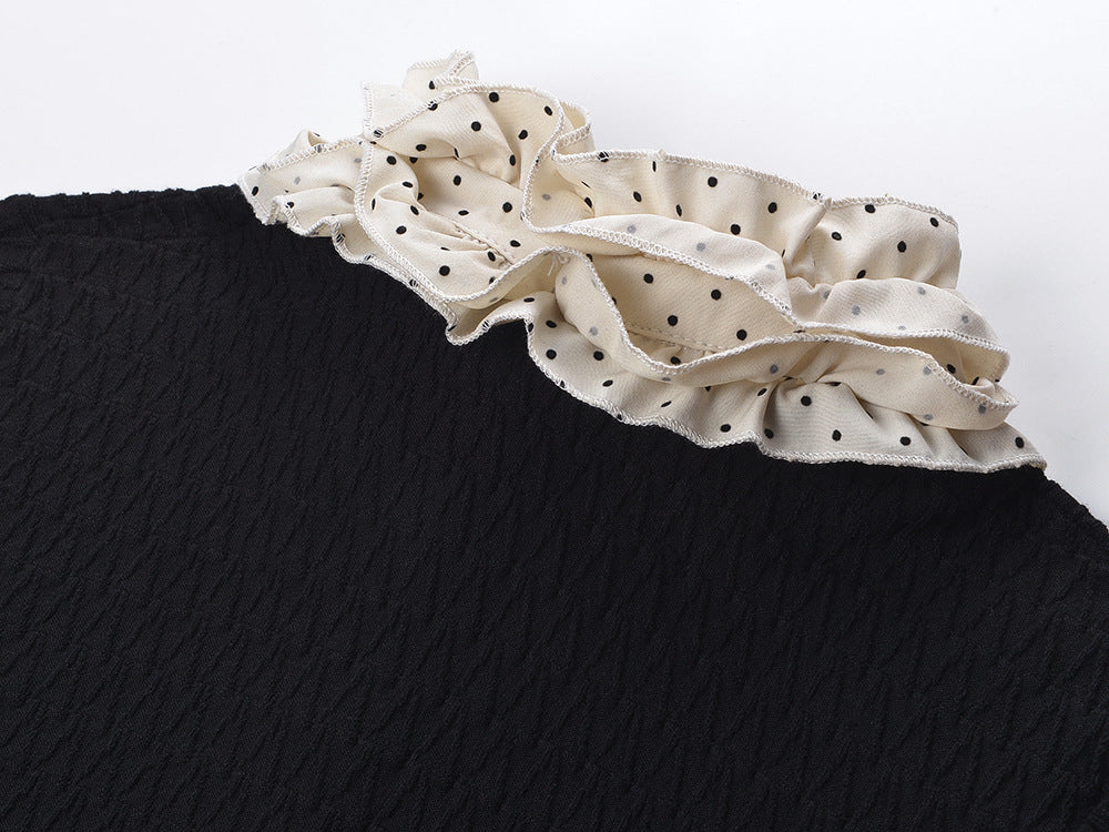 SPORTY&RICH ROYAL CARDIGAN BLACK