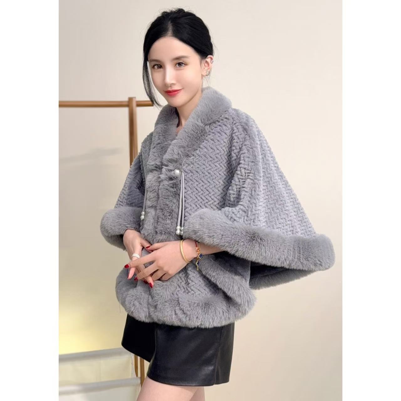 RICH&CLASSY FAUX JACKET GREY