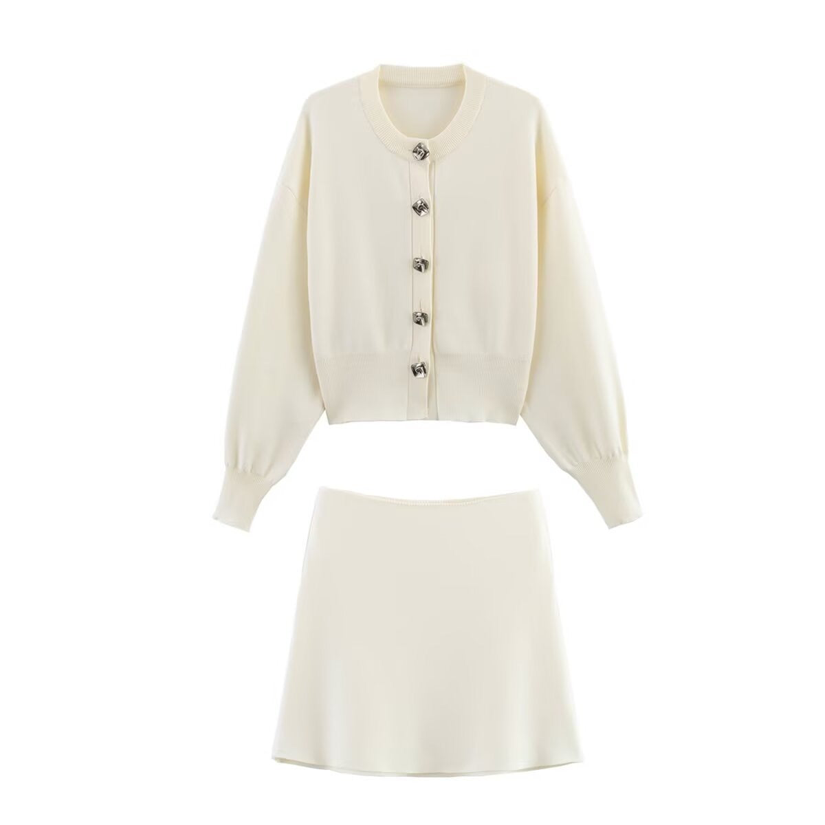SPORTY&RICH CARDIGAN TWO PIECE SET