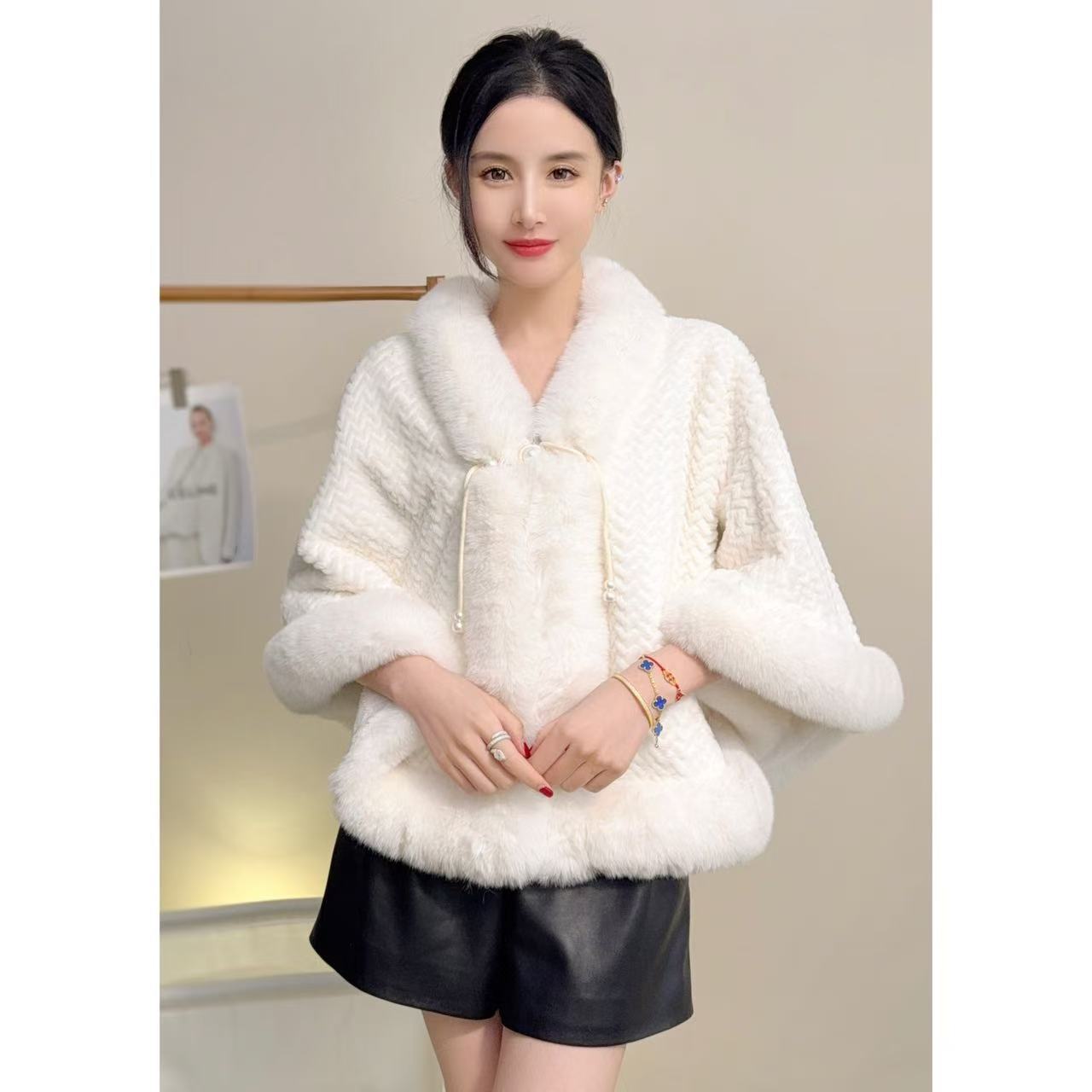 RICH&CLASSY FAUX JACKET WHITE