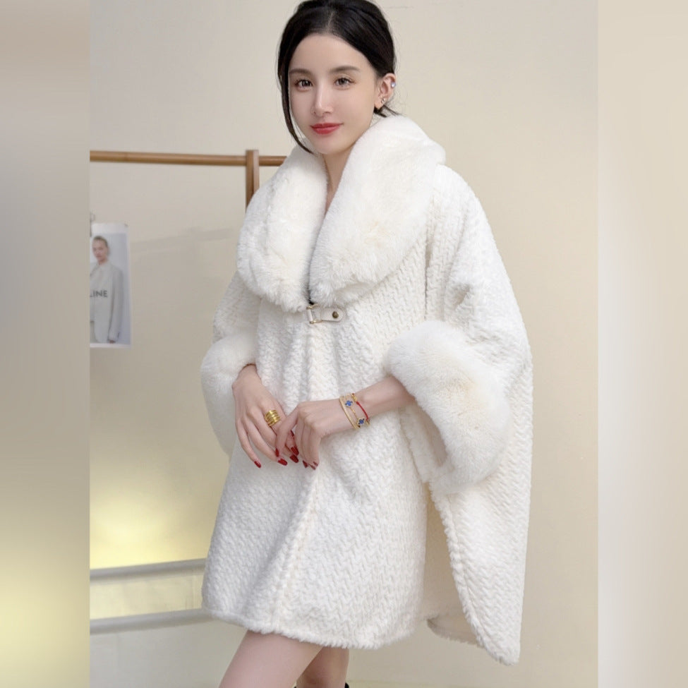 RICH&CLASSY FAUX COAT WHITE