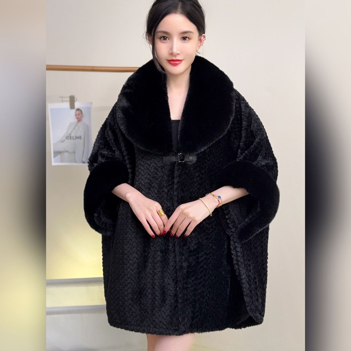 RICH&CLASSY FAUX COAT