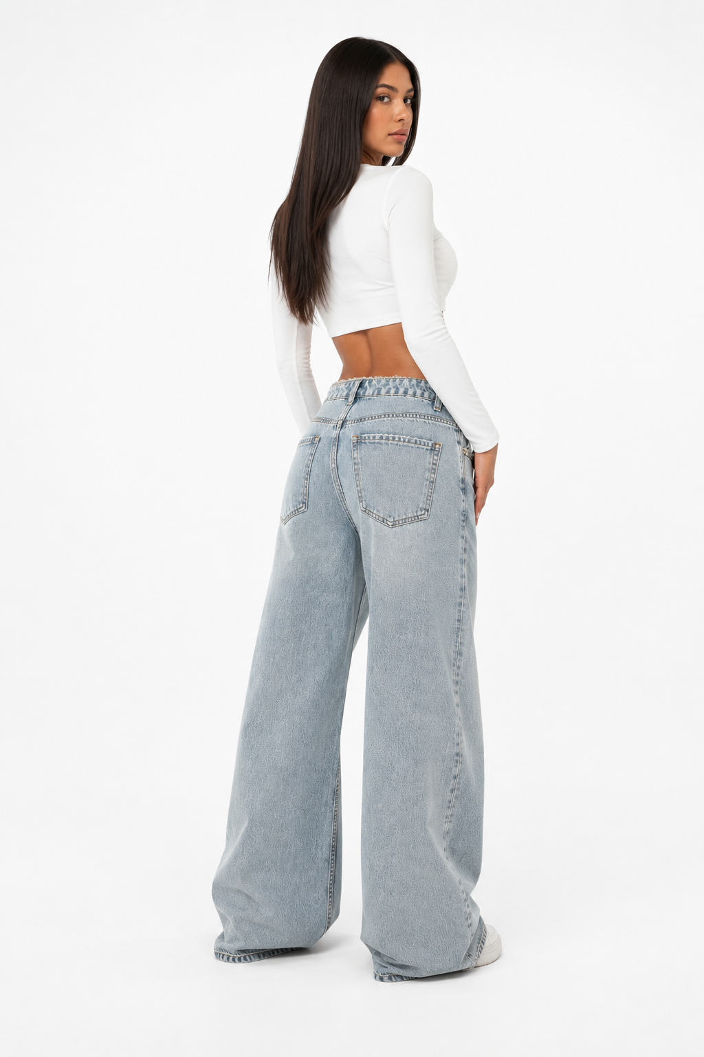 Vintage Wash Baggy Jeans