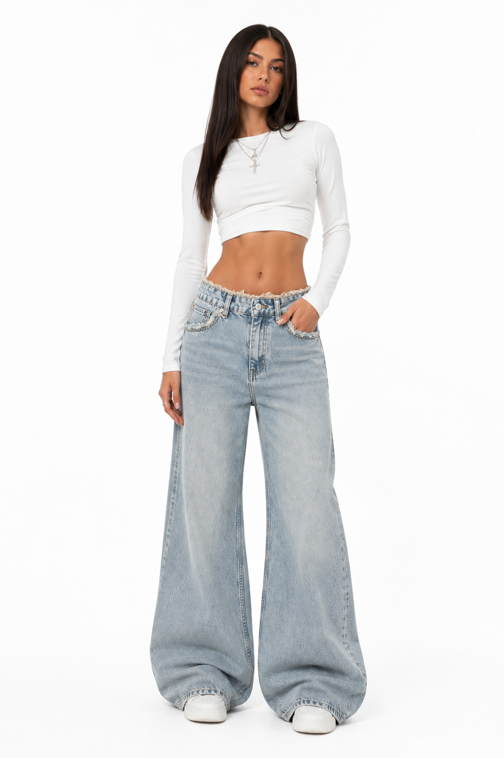 Vintage Wash Baggy Jeans