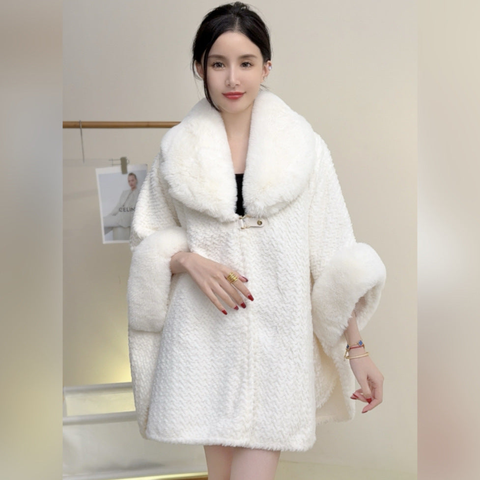 RICH&CLASSY FAUX COAT WHITE