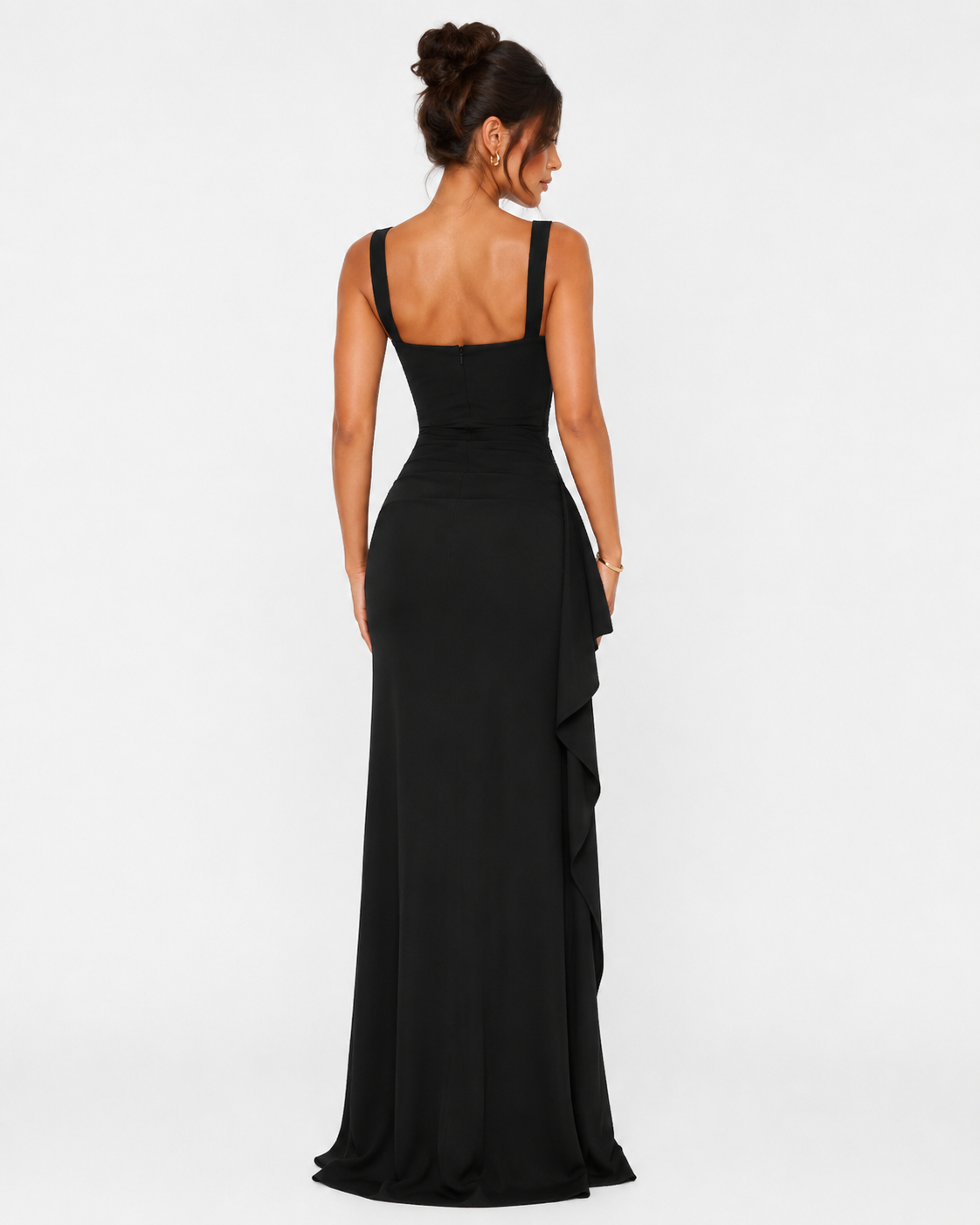 Noir Cascade Dress