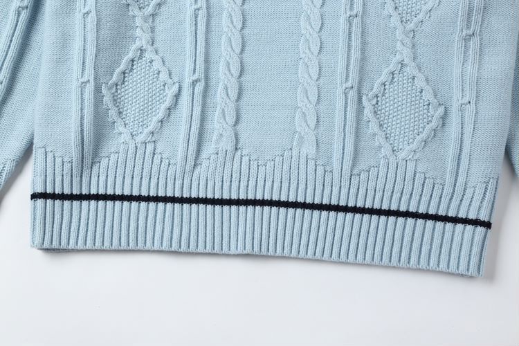 SPORTY&RICH CARDIGAN BABY BLUE