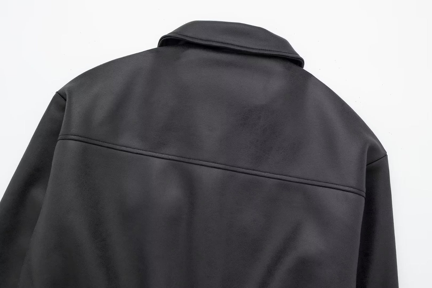 LEATHER BOMBER JACKET