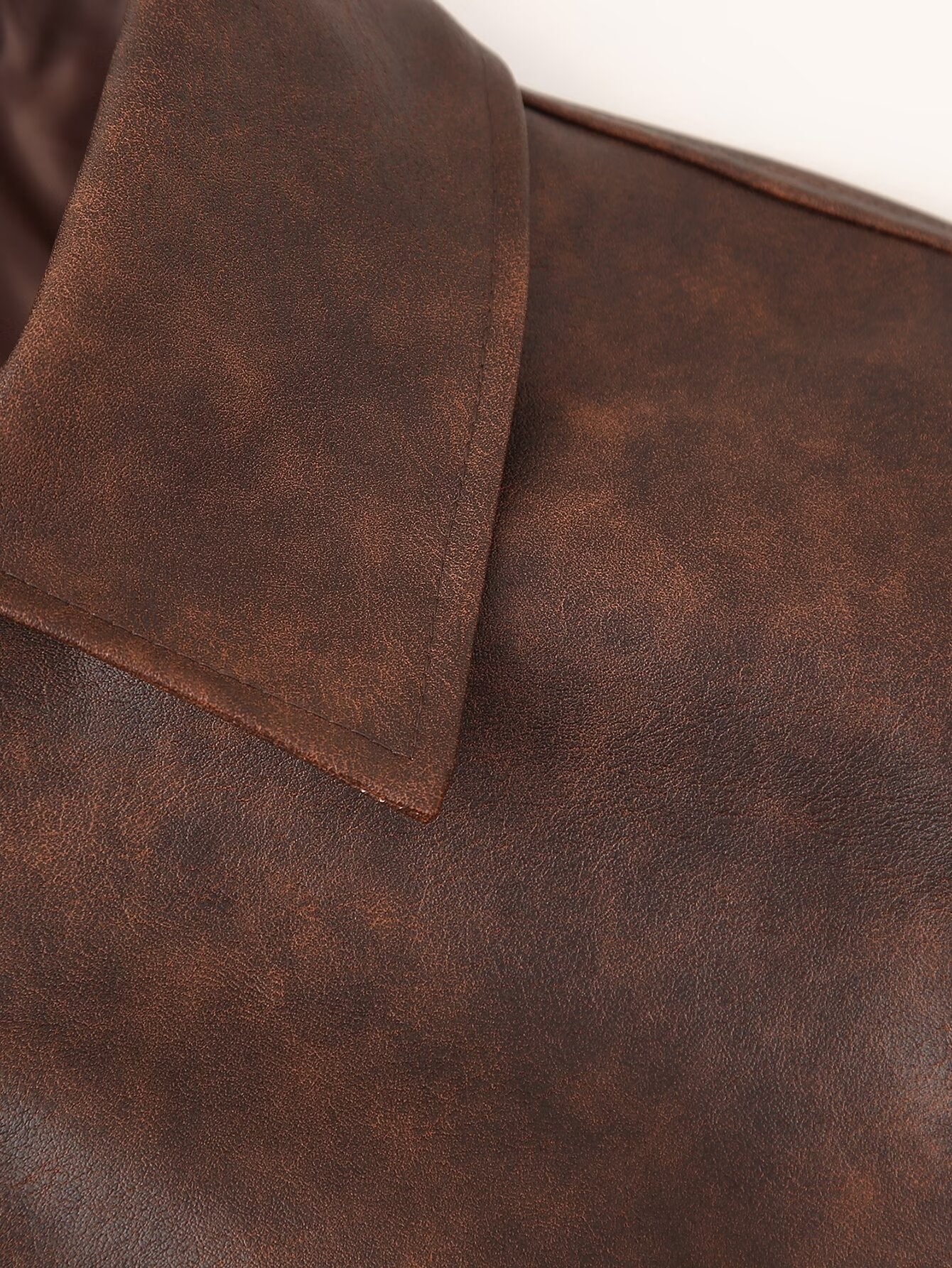 BROWN LEATHER JACKET