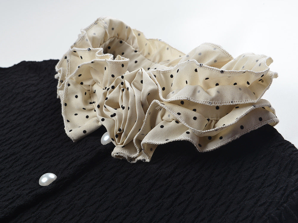 SPORTY&RICH ROYAL CARDIGAN BLACK