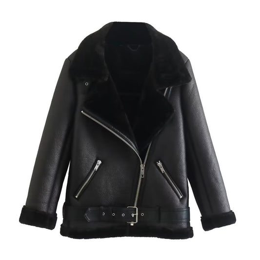 BLACK LEATHER JACKET