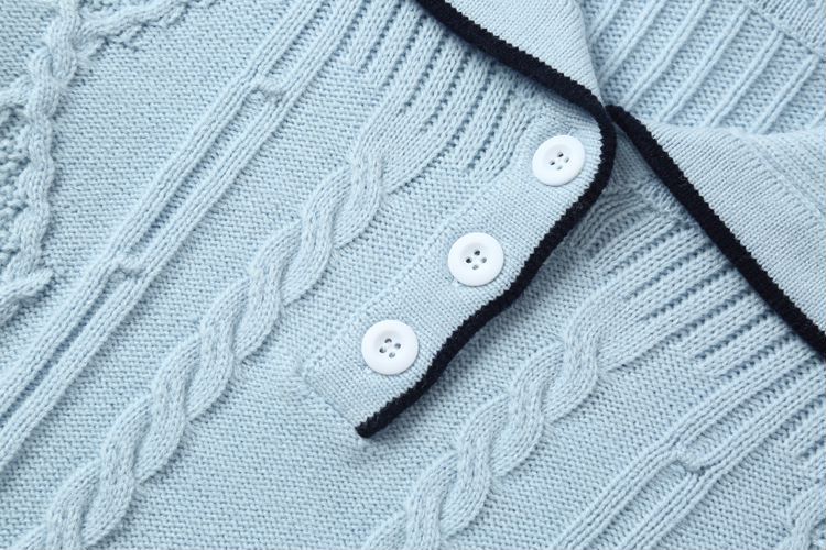 SPORTY&RICH CARDIGAN BABY BLUE