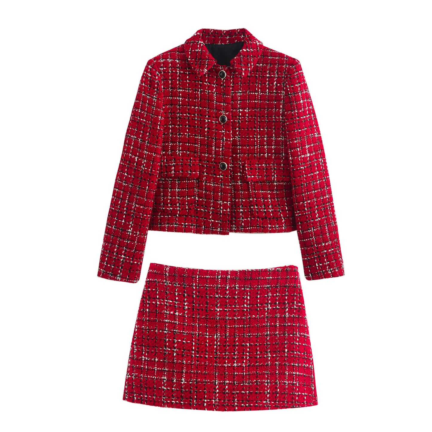 RED CARDIGAN JACKET