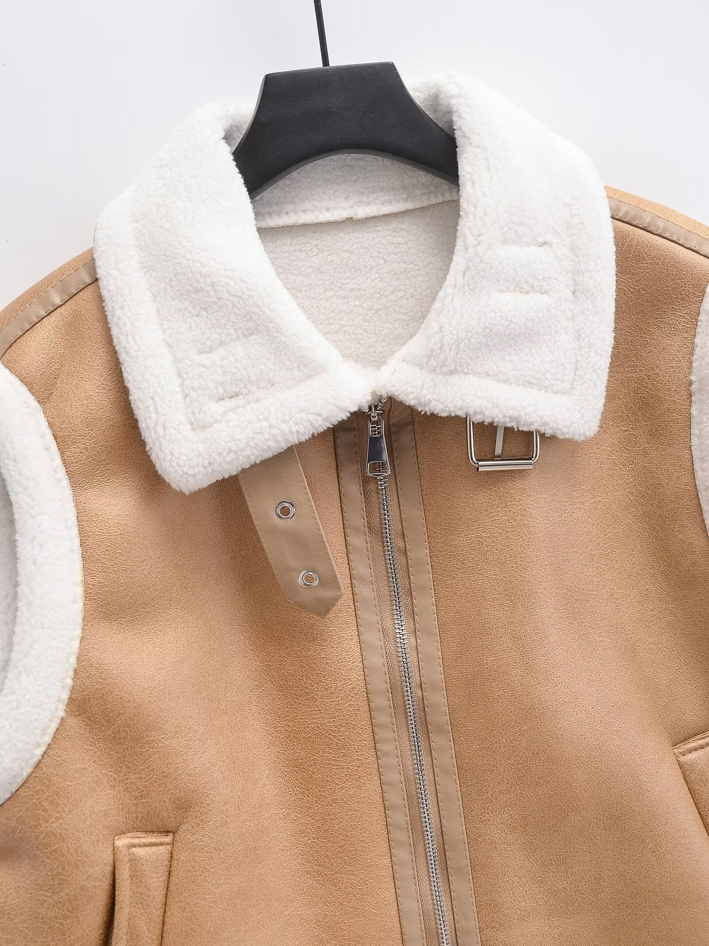 luxury shearling vest