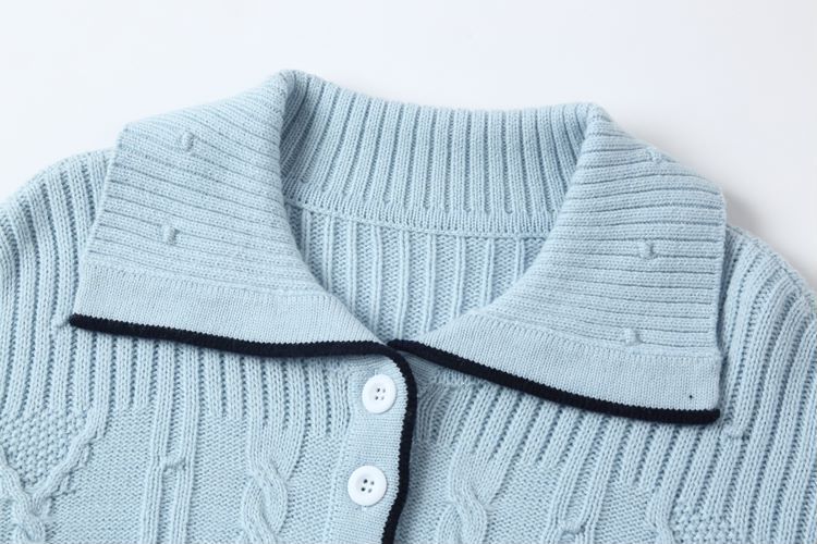 SPORTY&RICH CARDIGAN BABY BLUE