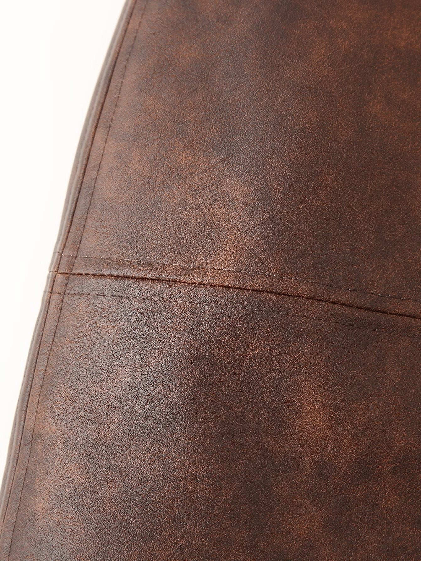 BROWN LEATHER SKIRT