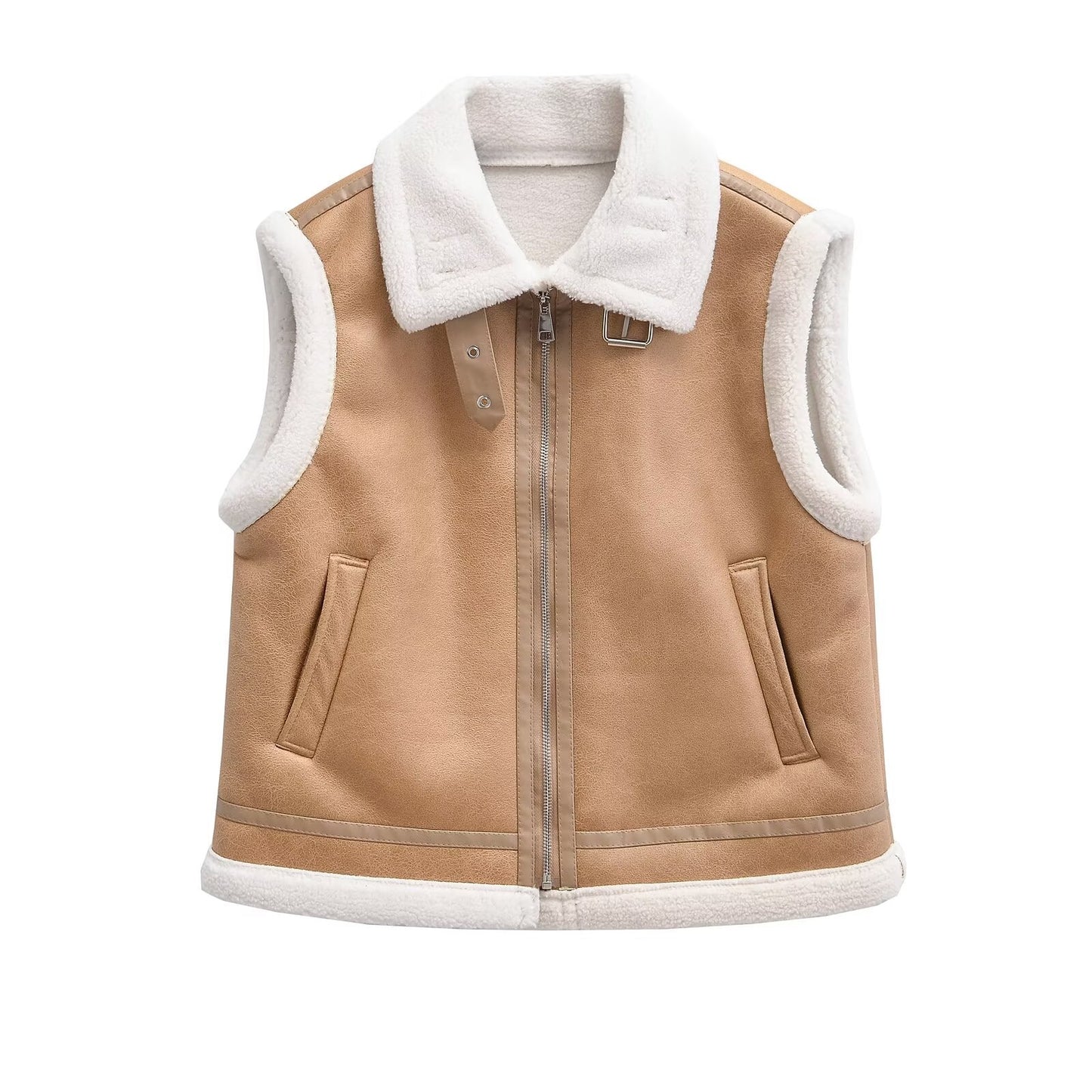 luxury shearling vest