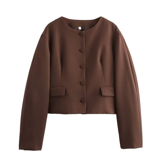 RICH&CLASSY BROWN JACKET