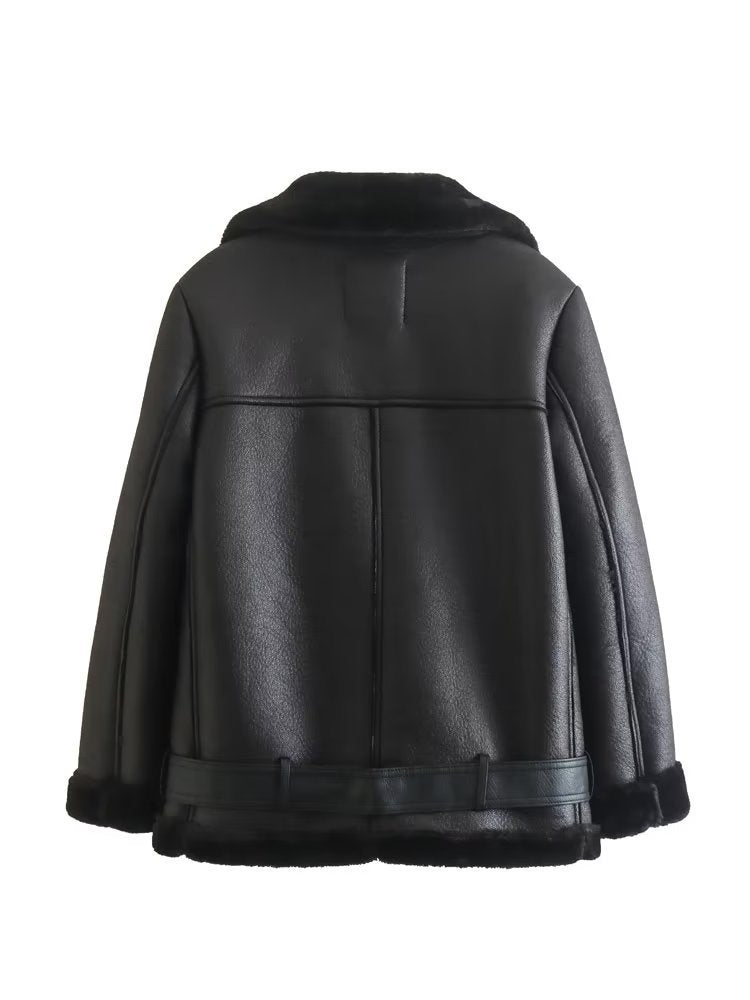 BLACK LEATHER JACKET