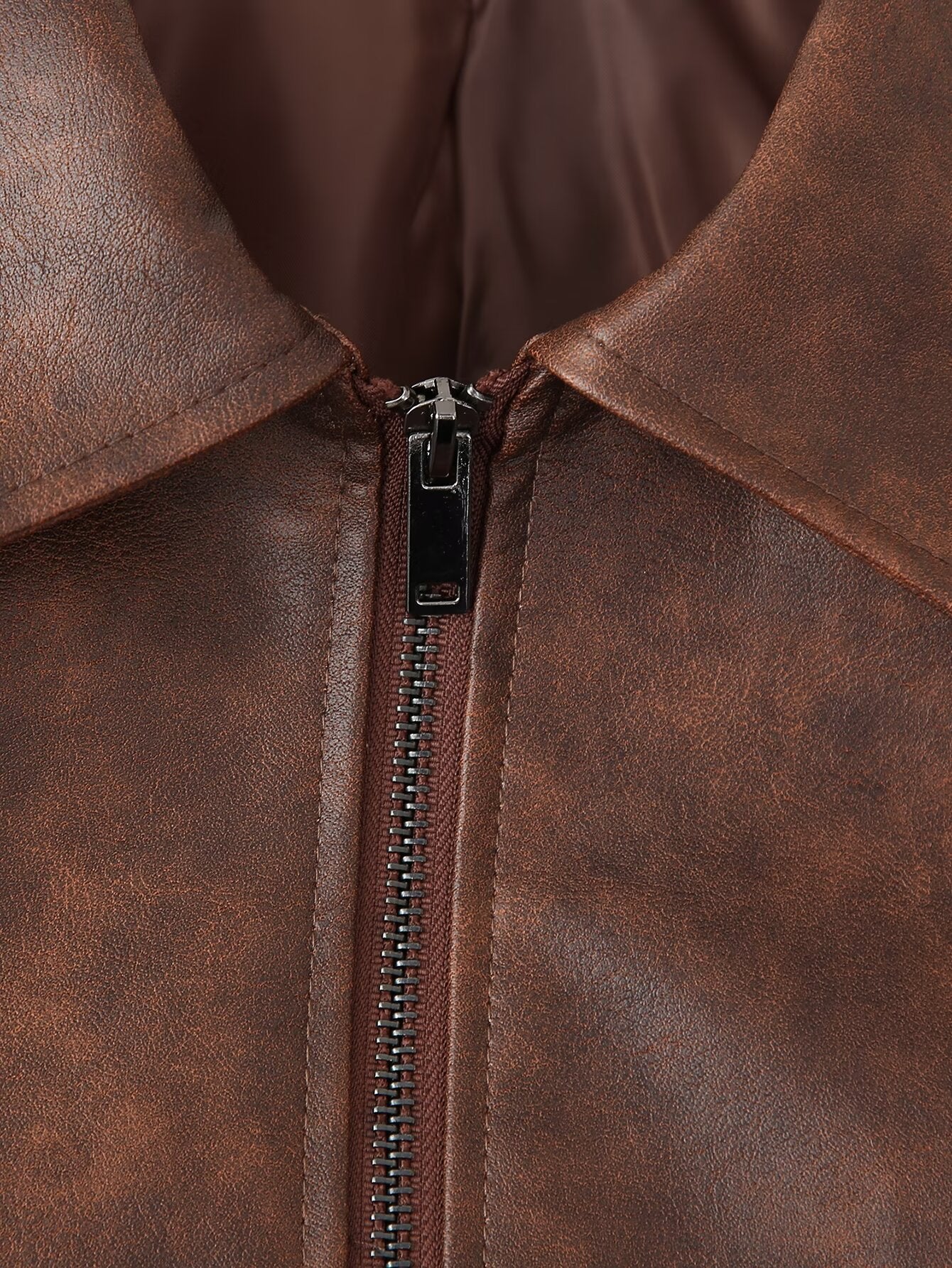 BROWN LEATHER JACKET