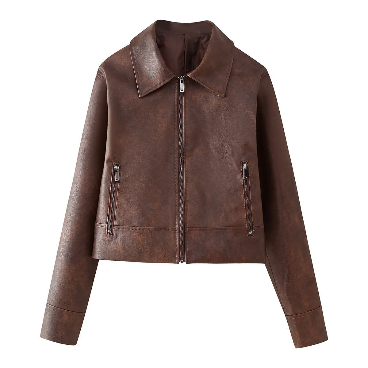 BROWN LEATHER JACKET