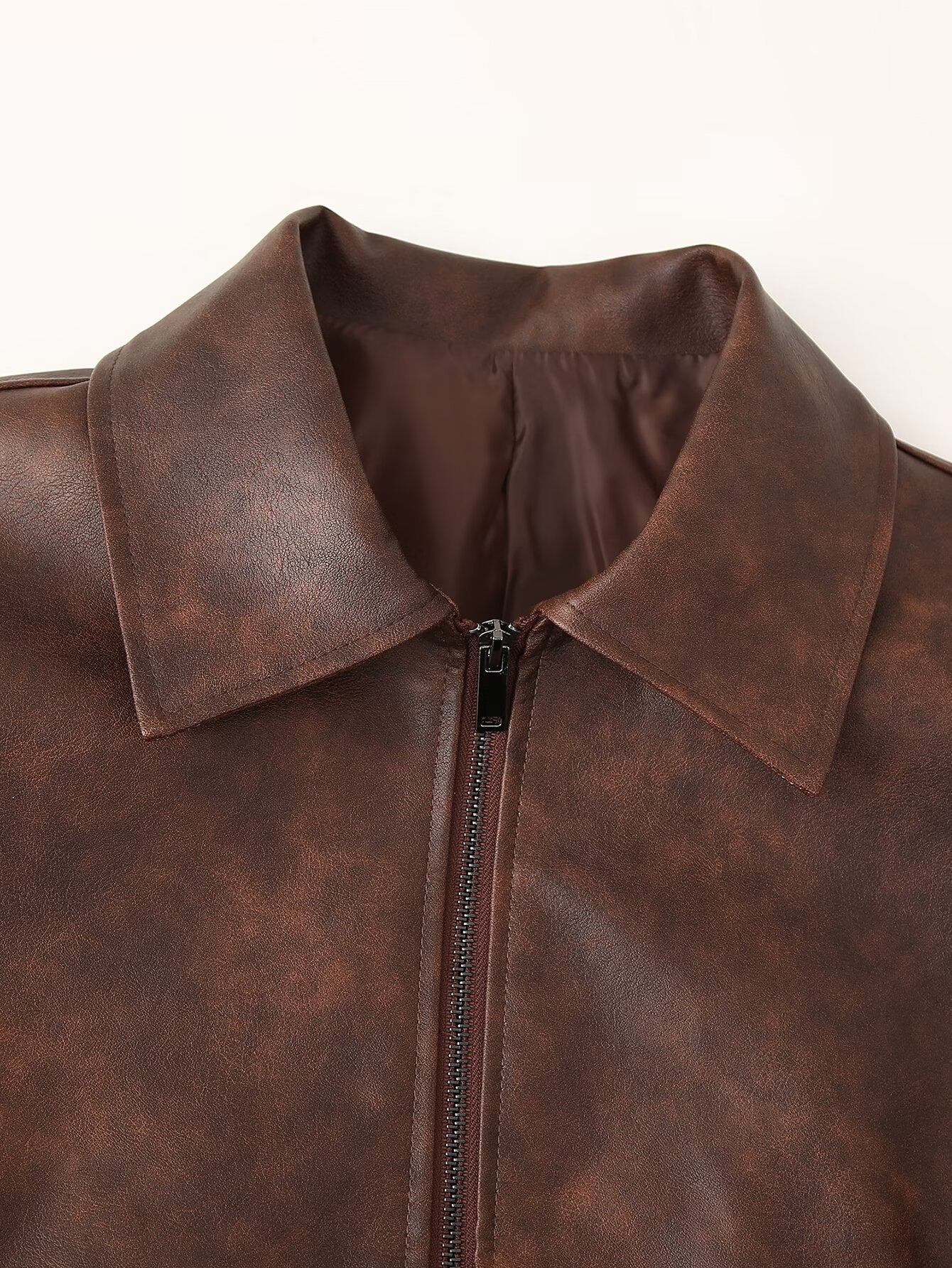 BROWN LEATHER JACKET