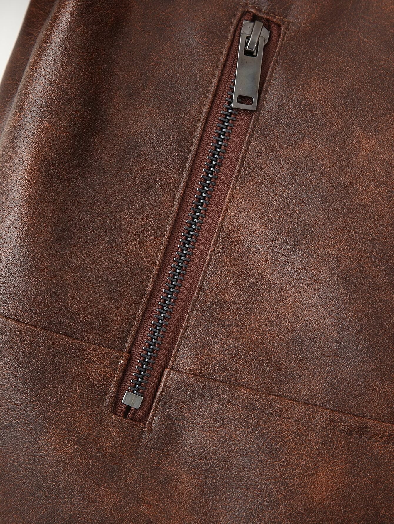 BROWN LEATHER JACKET