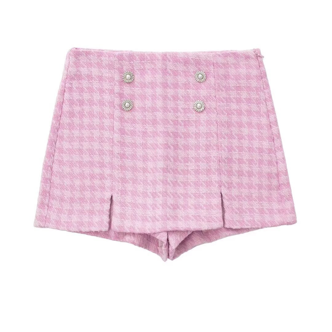 PINK CARDIGAN SKIRT